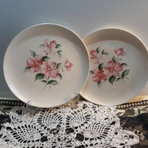 Vintage Universal Ballerina Dogwood Plates